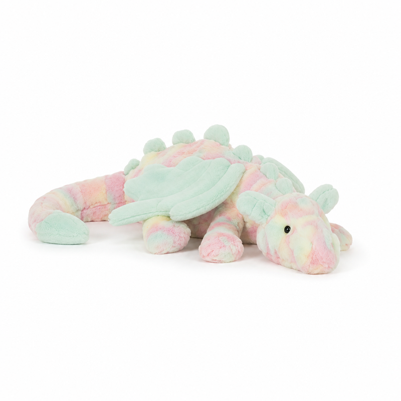 Rainbow Dragon Plush Toy – 66 cm