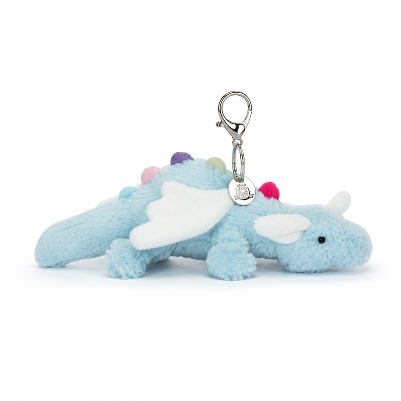 Sky Dragon Blue Plush Pendant – 15 cm