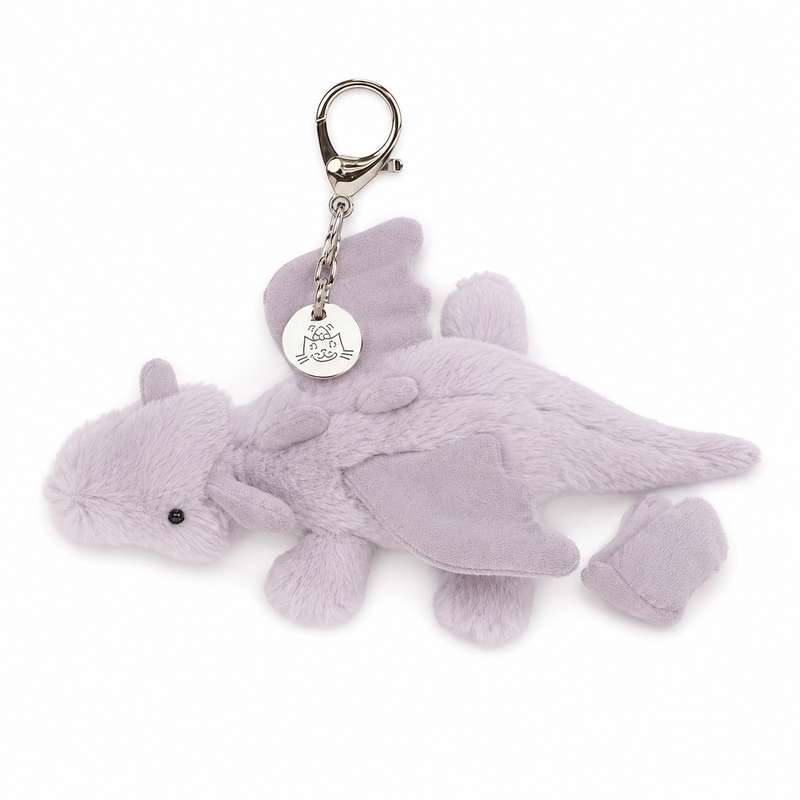 Pineapple Dragon Purple Plush Pendant – 15 cm