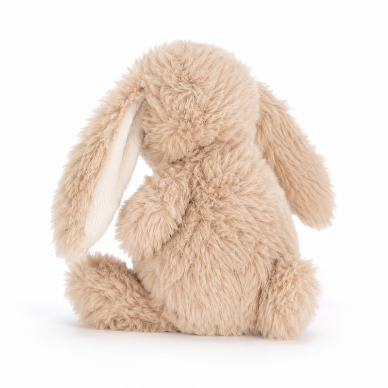 Beige Long-Ear Bunny Plush Toy – 15cm