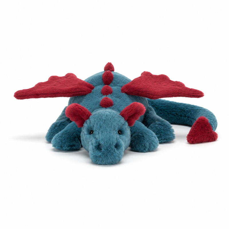 Blue Dragon Plush Toy – 50 cm