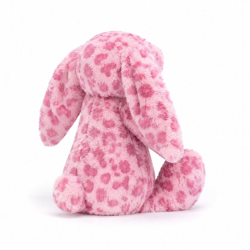 Pink Leopard Rabbit Plush Toy – 31cm