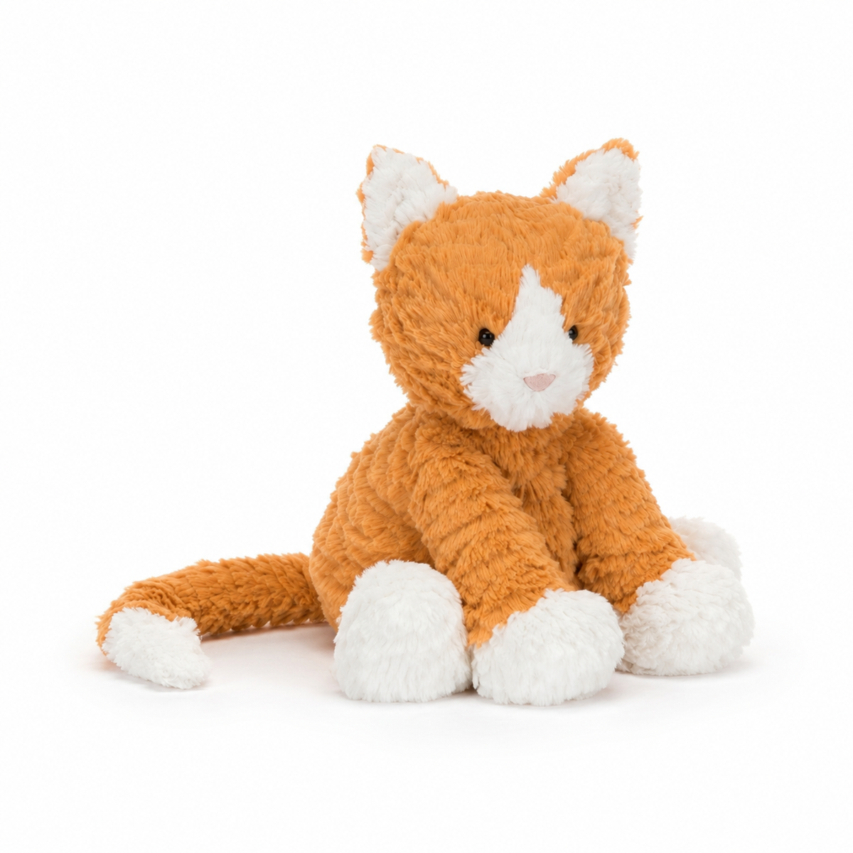 Wavy Hair Cat Plush Toy – 23 cm