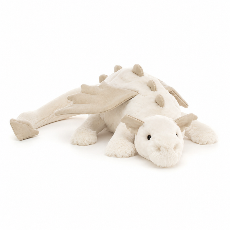 Snow Dragon White Plush Toy – 88cm
