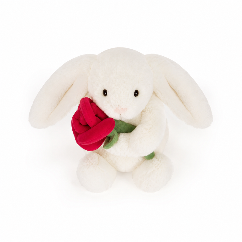 Hug Rose Bunny Plush Toy – 31 cm