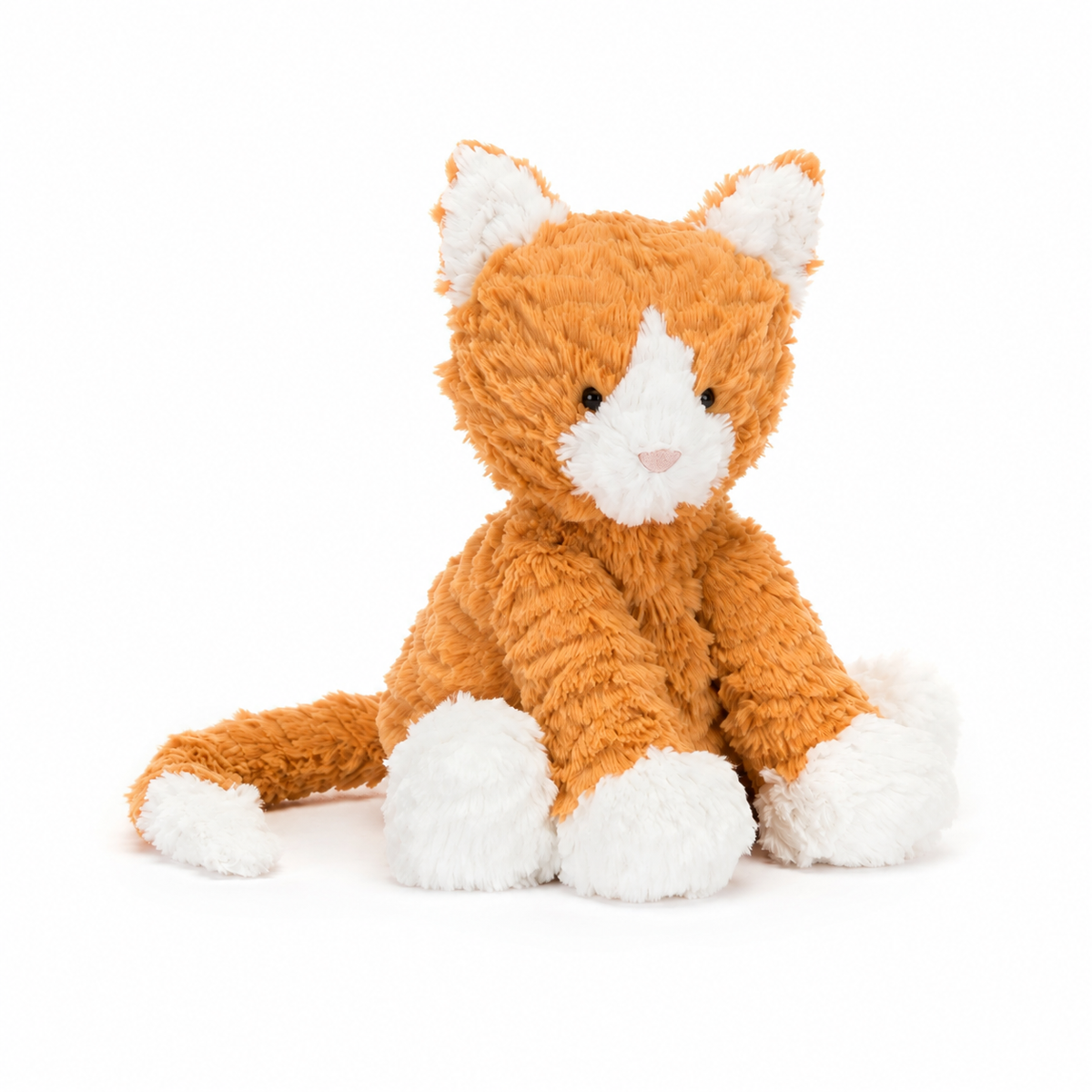 Wavy Hair Cat Plush Toy – 23 cm