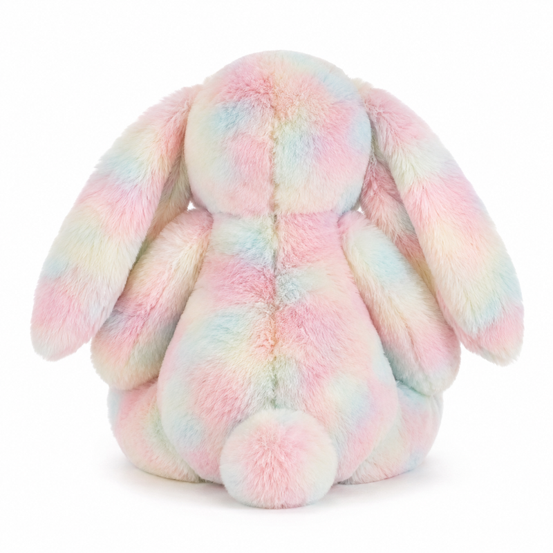 Pastel Multicolor Rabbit Plush Toy – 31cm