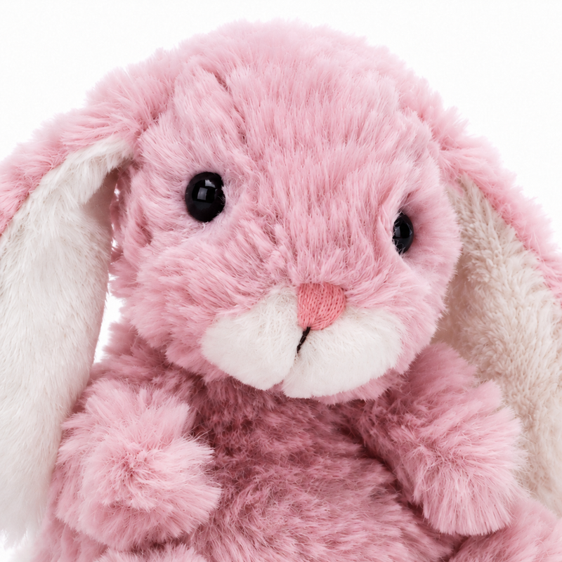 Pink Bonnie Rabbit Plush Toy – 15cm