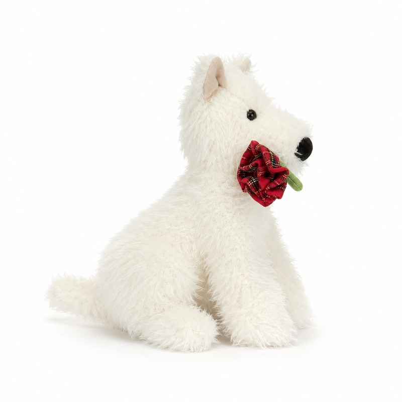 Confession Rose West Highland Dog Plush Toy – 25 cm