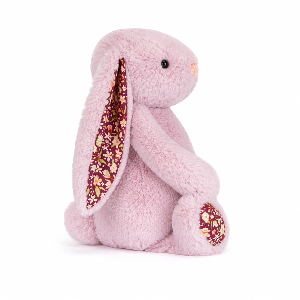 Pink Floral Bonnie Bunny Plush Toy – 31cm