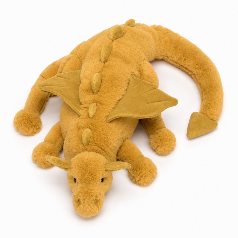 Golden Dragon Plush Toy – 50 cm