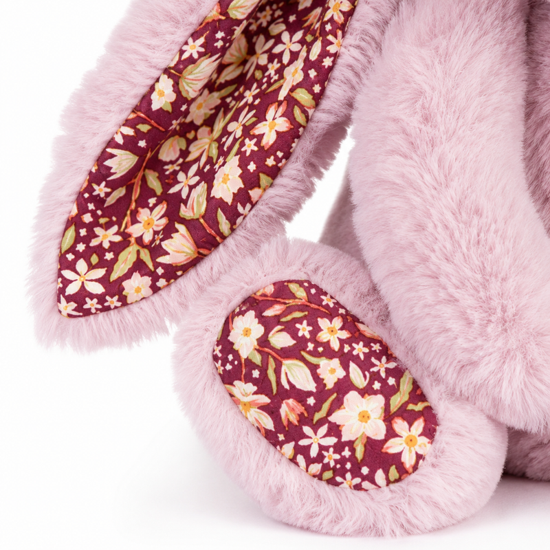 Pink Floral Bonnie Bunny Plush Toy – 31cm