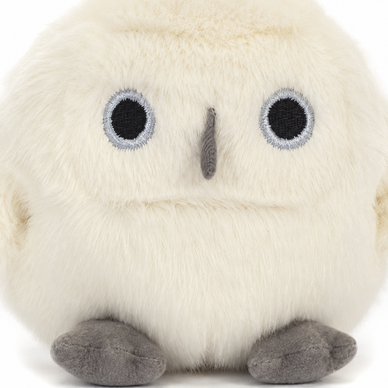 White Owl Plush Toy – 11cm
