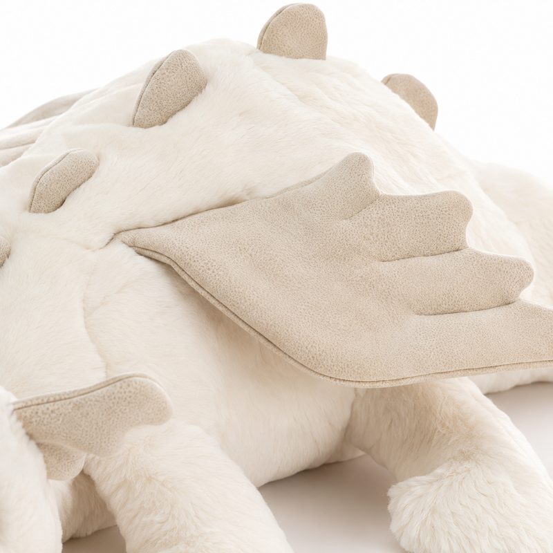 Snow Dragon White Plush Toy – 50cm
