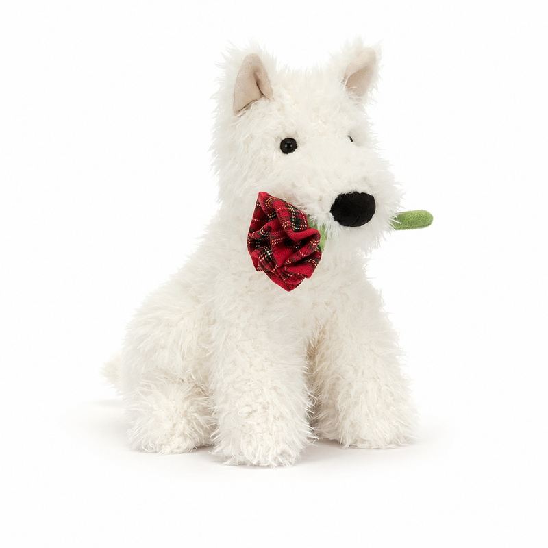Confession Rose West Highland Dog Plush Toy – 25 cm