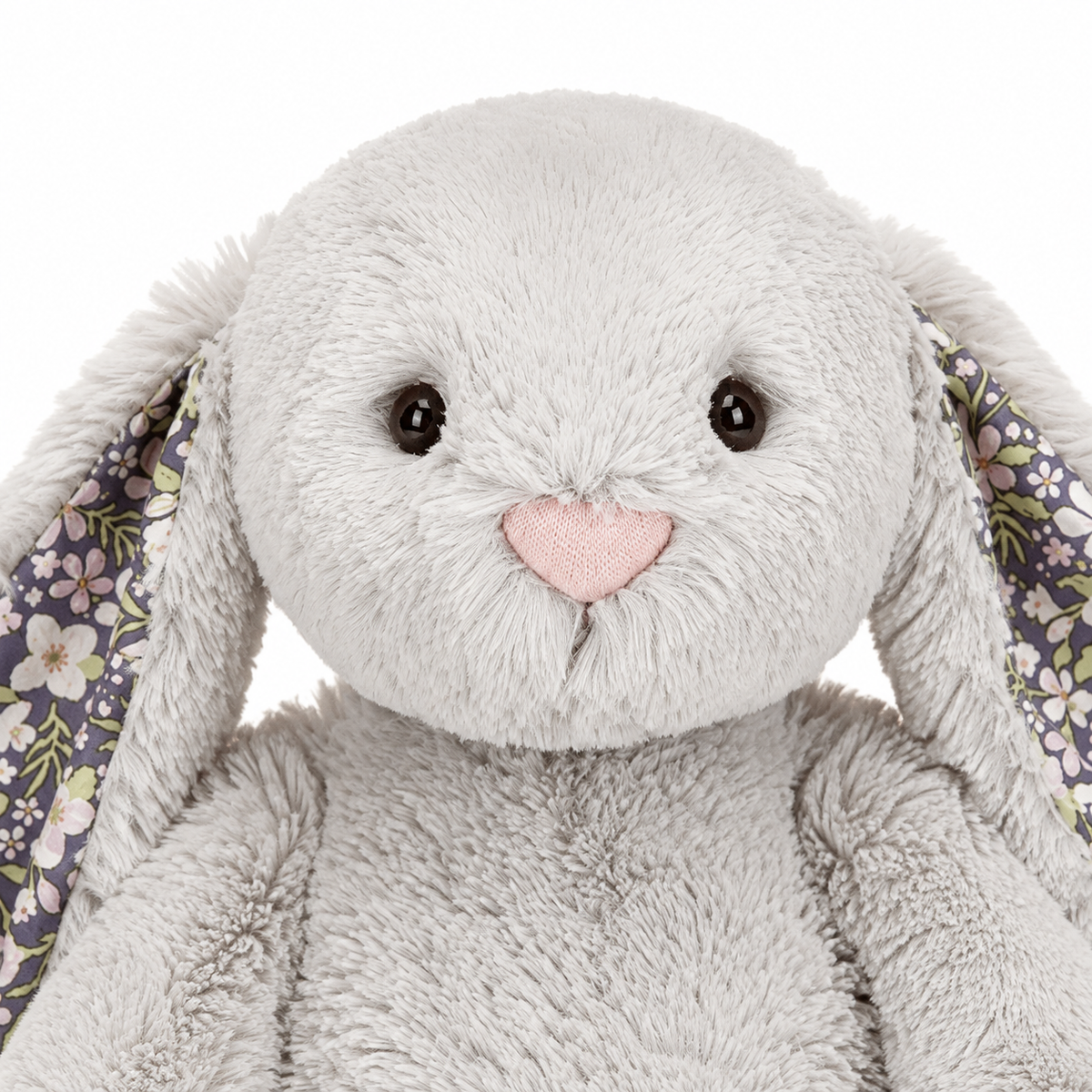 Gray Floral Bonnie Rabbit Plush Toy – 31cm