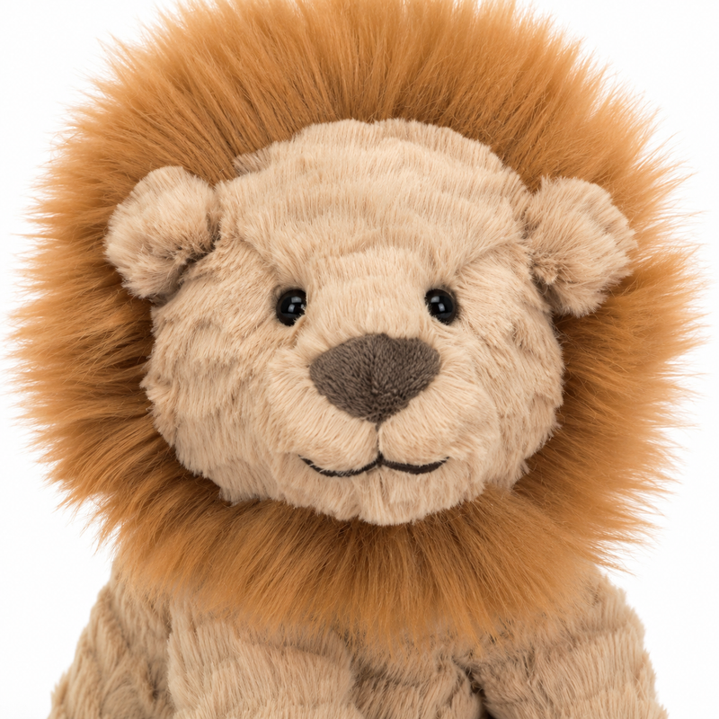 Wavy-Haired Lion Plush Toy – 31 cm