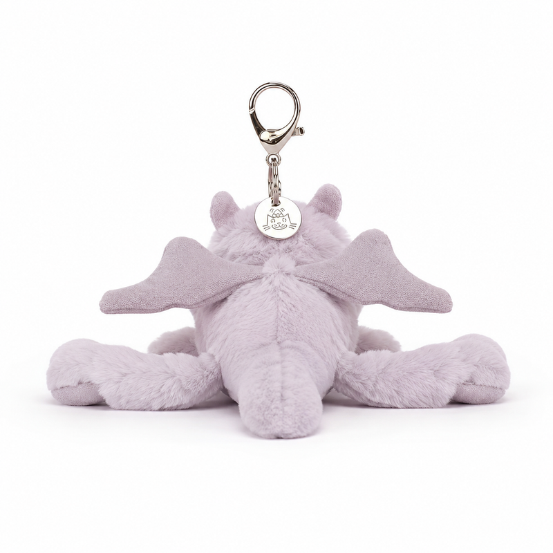 Pineapple Dragon Purple Plush Pendant – 15 cm