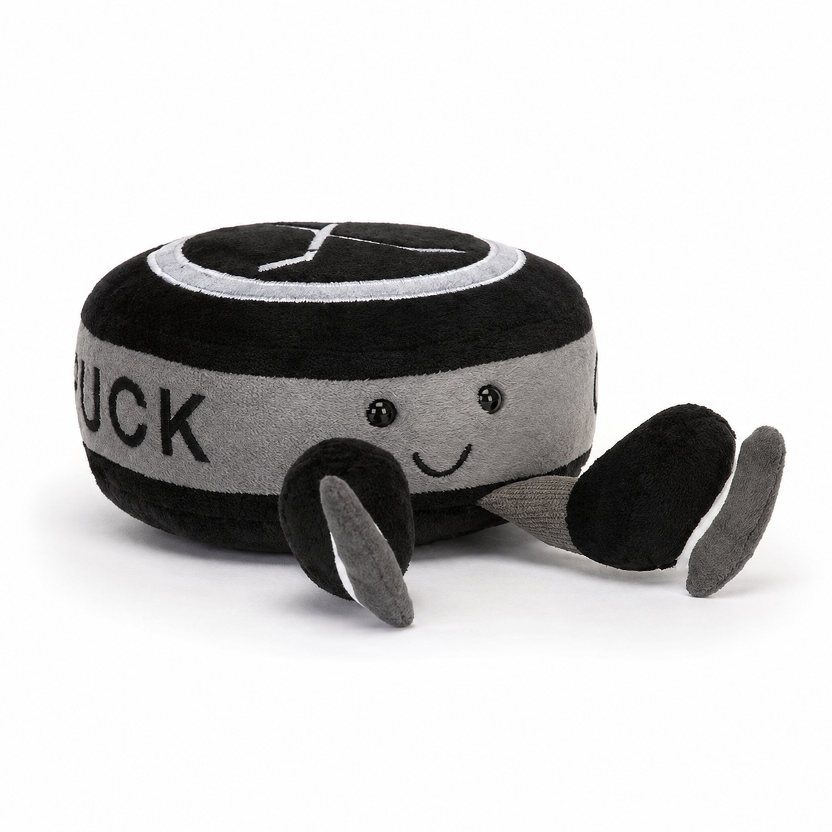 Ice Hockey Puck Plush Toy – 13cm