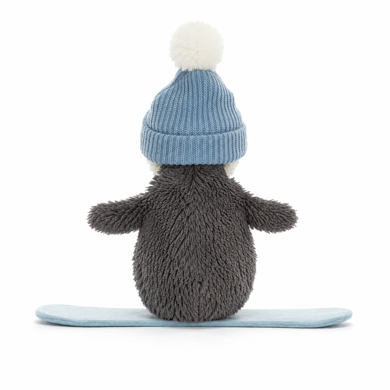 Skateboard Penguin Plush Doll – 12 cm
