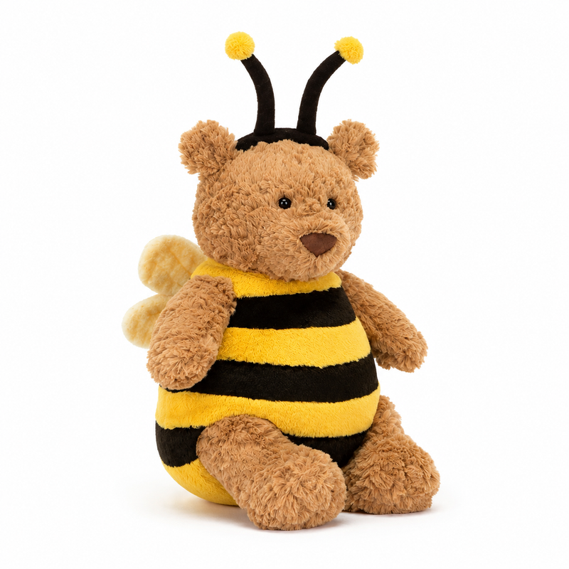 Barcelona Bear Bee Plush Toy – 26cm