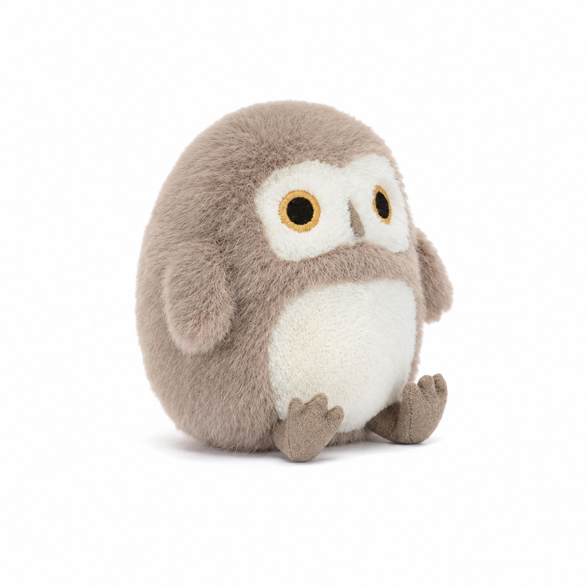Grey Owl Plush Toy – 11cm