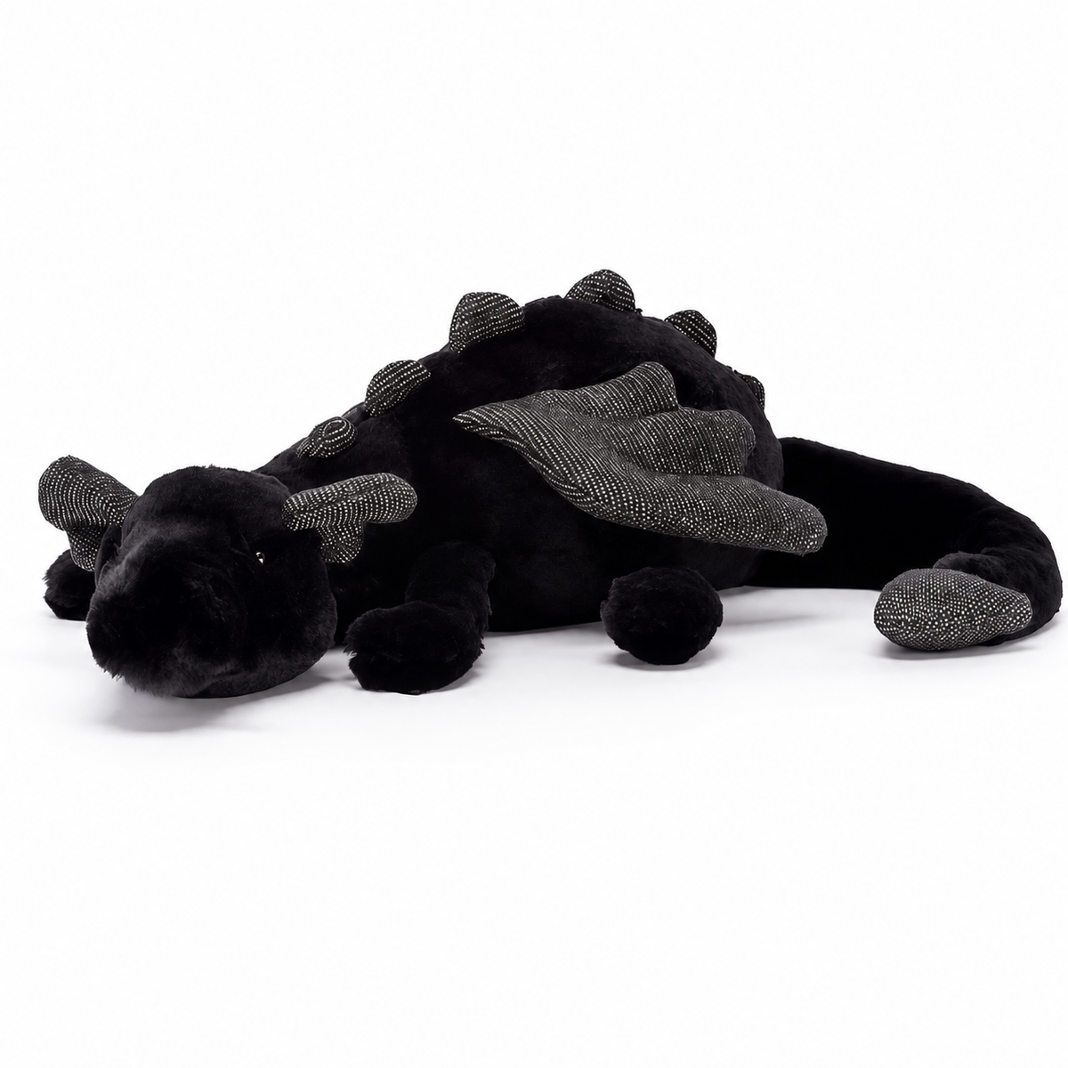 Black Dragon Plush Toy – 50cm
