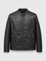 Men’s Black Faux Leather Jacket
