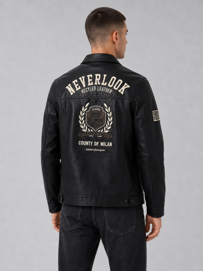 Men’s Black PU Leather Jacket