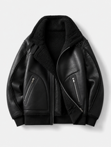 Men’s Thickened Faux Leather Jacket