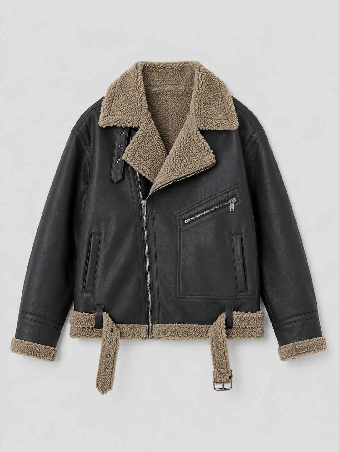 Men’s Thickened Sherpa-Lined Jacket