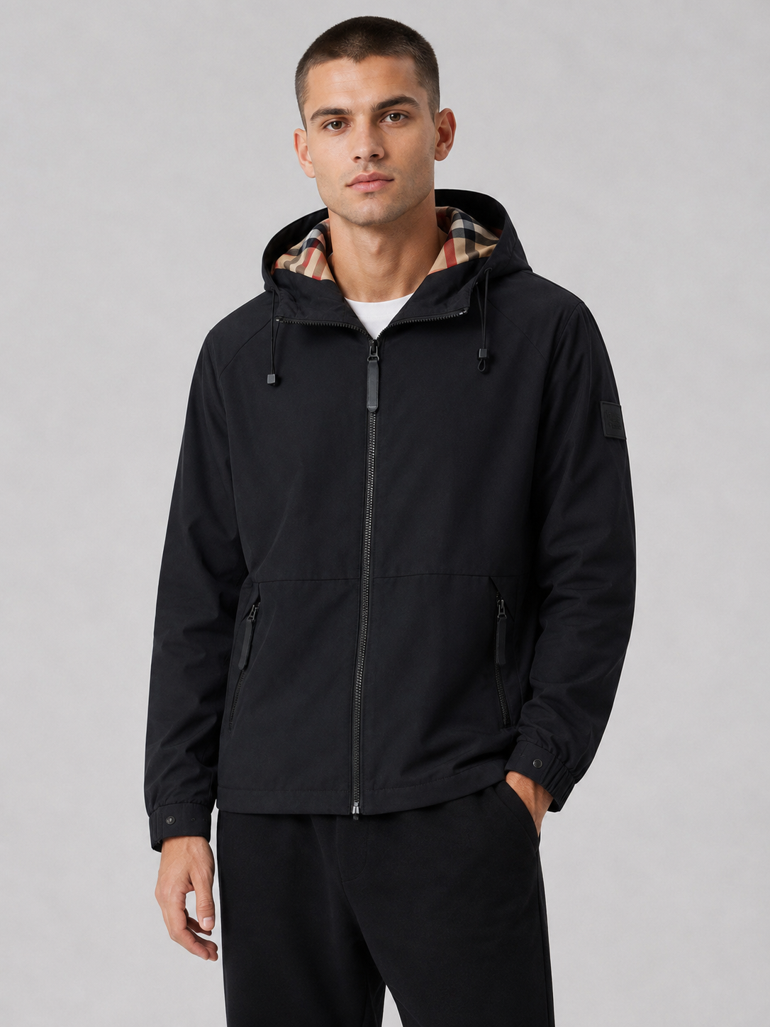 Men’s Hooded Polyester Jacket