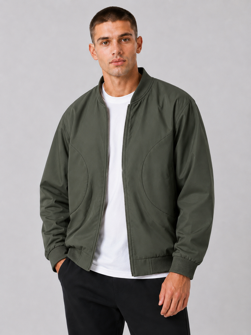 Fitted Windproof Polyester Jacket