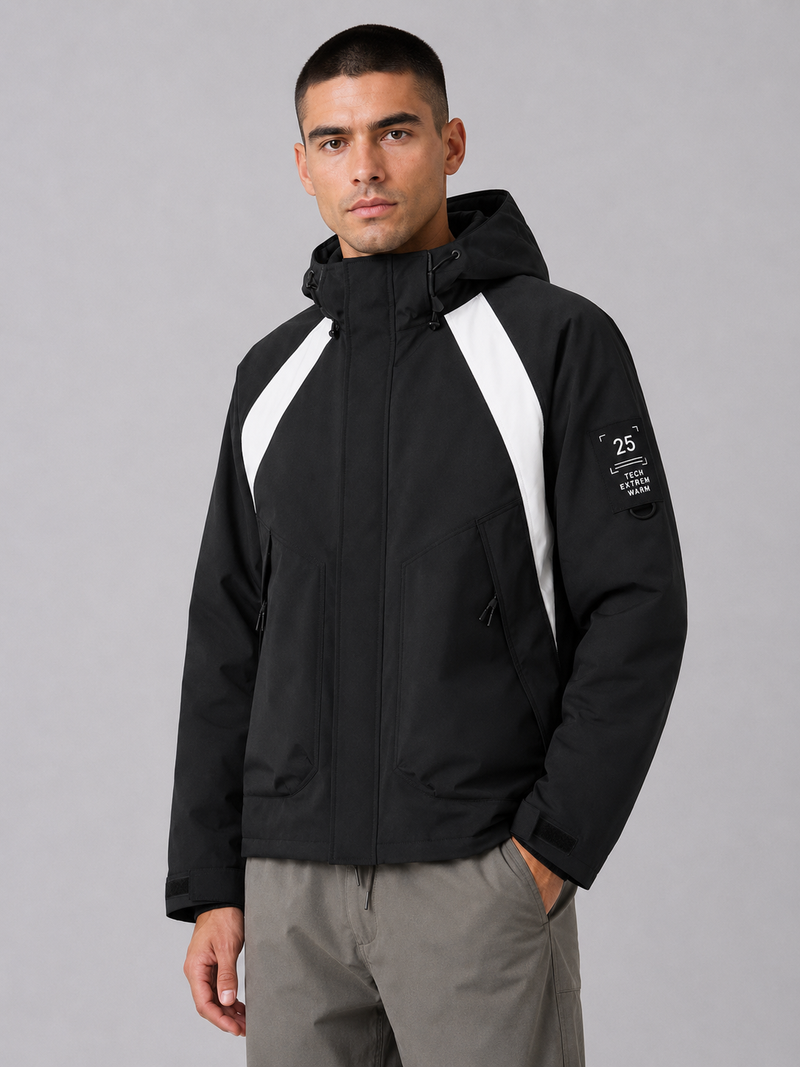 Hooded Waterproof Padded Jacket