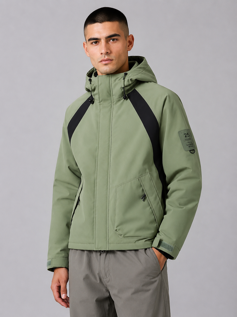 Hooded Waterproof Padded Jacket