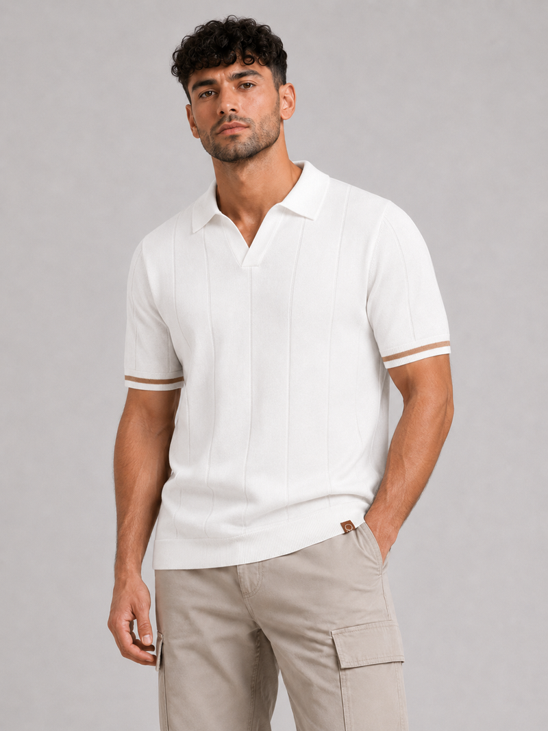 Short-Sleeve Viscose Blend Top