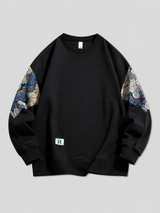 Mochuang Embroidered Pullover Sweatshirt