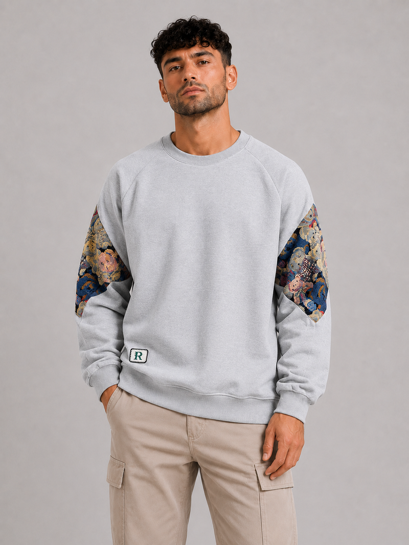 Mochuang Embroidered Pullover Sweatshirt