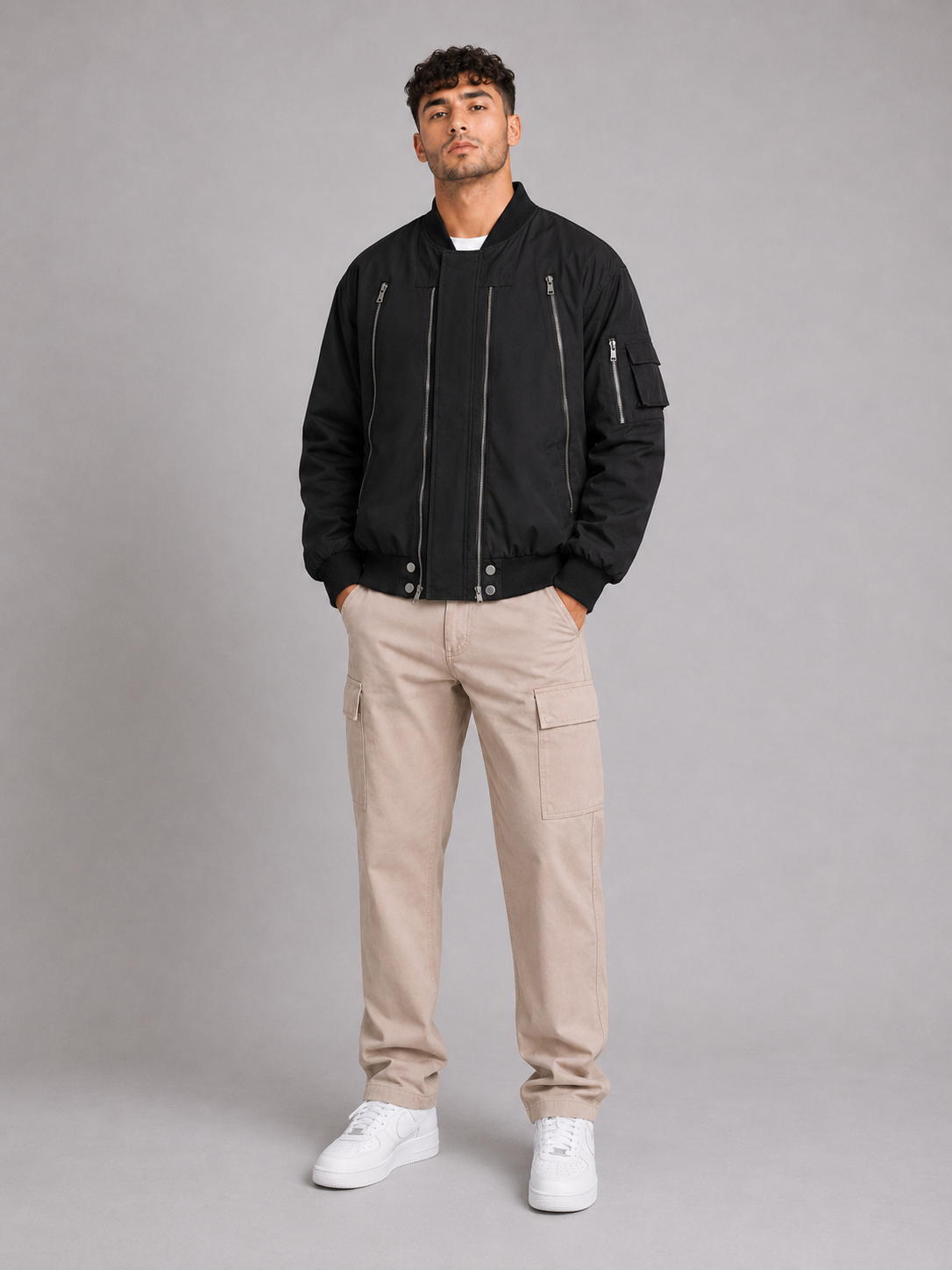 Loose Fit Lapel Jacket