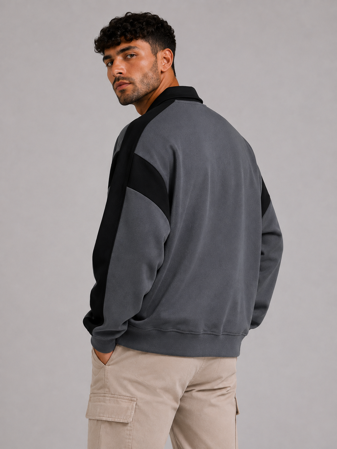 Mochuang Half-Zip Pullover Sweatshirt
