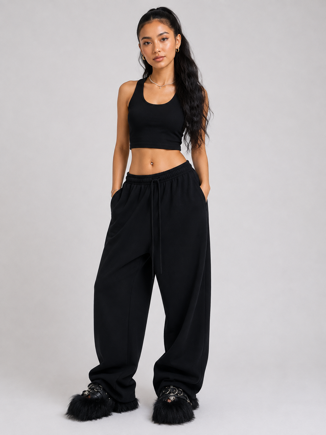 KOBPT High-Waist Workwear Pants - noora