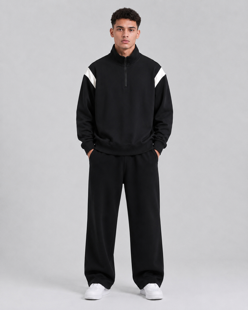 Mochuang Stand Collar Pullover Sweatshirt