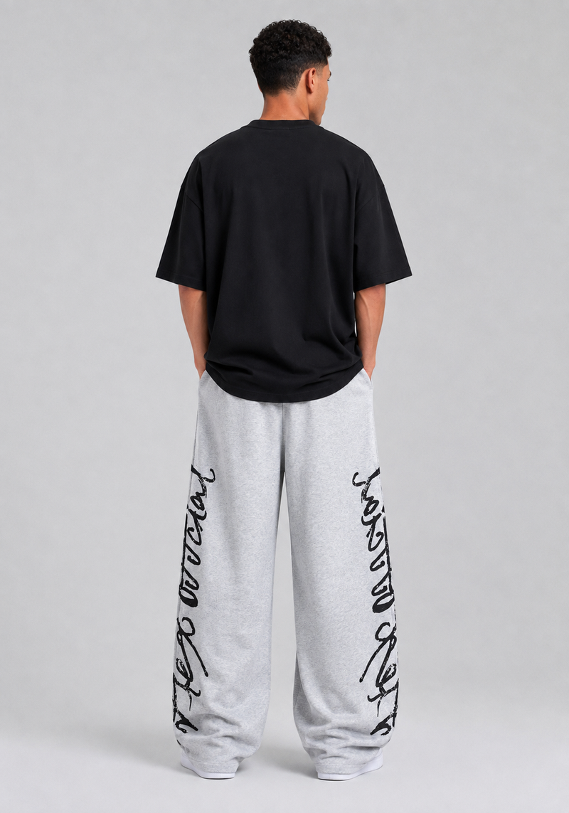 Cotton Wide-Leg Casual Pants