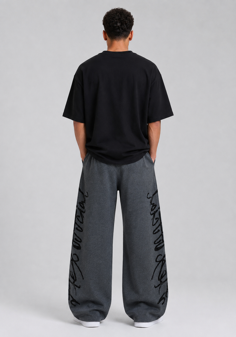 Cotton Wide-Leg Casual Pants