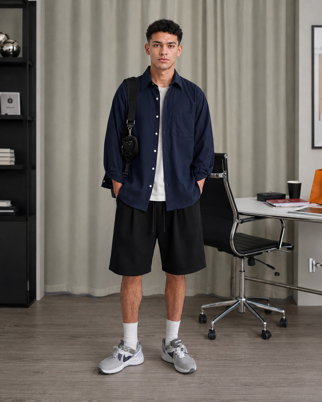 Cotton Blend Sports Casual Pants
