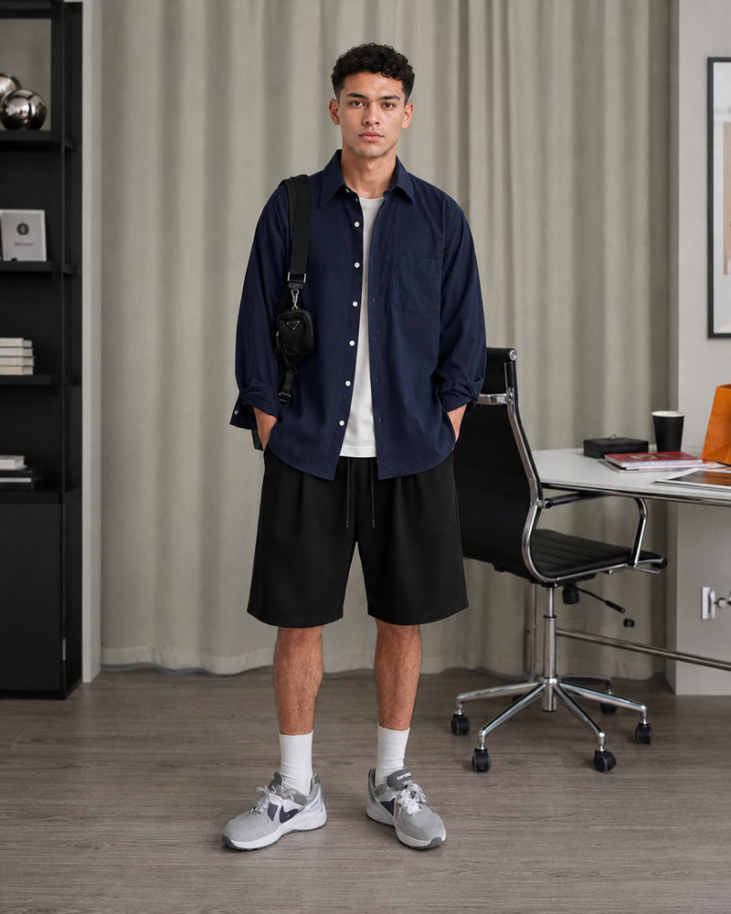 Cotton Blend Sports Casual Pants