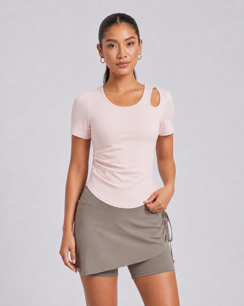 Juyitang Women’s Moisture-Wicking Crop T-Shirt