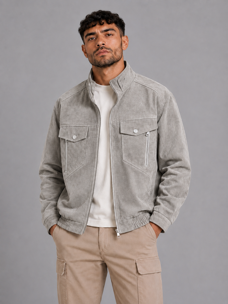 Korean Style Stand Collar Jacket