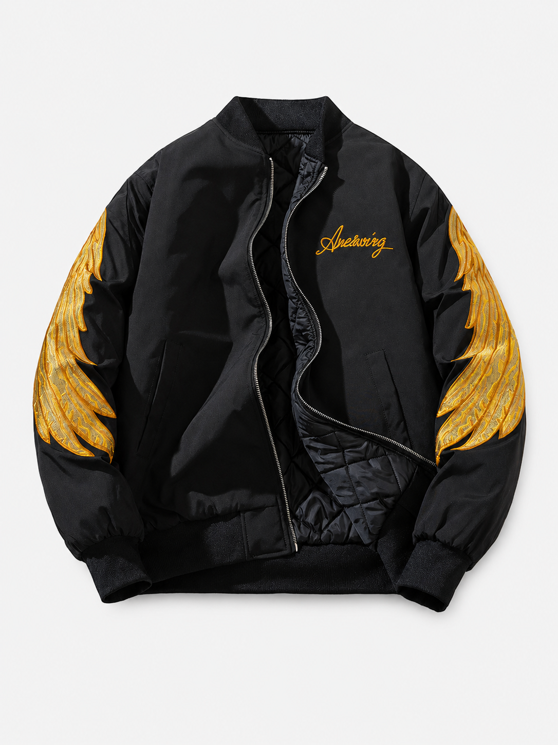 Stand Collar Zip-Up Jacket