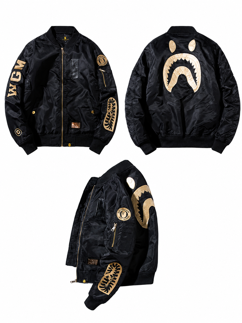 Stand Collar Embroidered Jacket
